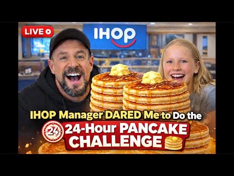 IHOP Manager DARED Me to Do the 24-Hour Pancake Challenge 🥞