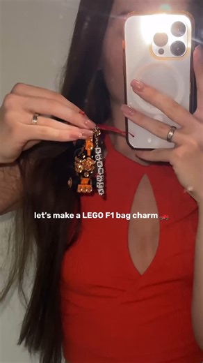 Polina | DIY LEGO F1 keychain🏎️✨ #formula1 #ferrari #charlesleclerc #bagcharm #diy #craft #tutorial @lego @f1 #mclaren #maxverstappen #redbull @mclaren | Instagram