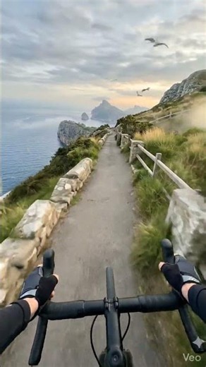 Would You Ride Here? 🌊 Most Beautiful Coastal Bike Path Ever! #bicycle rider #automobile #camping