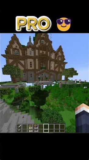 noob vs PRO 😎house build #minecraft #viral #shorts #subscribe #like #proplayer #house #gaming