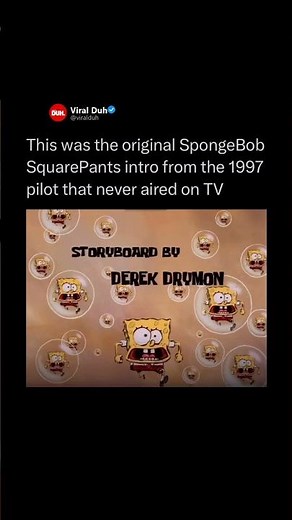 This was the original SpongeBob SquarePants intro from the 1997 pilot that never aired on TV