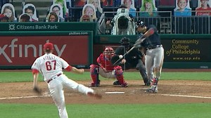 Braves score seven in 9th inning