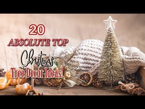 20 ABSOLUTE TOP CHRISTMAS TREE DECOR IDEAS~Inexpensive & Naturally Rustic Christmas Tree Decor DIYS