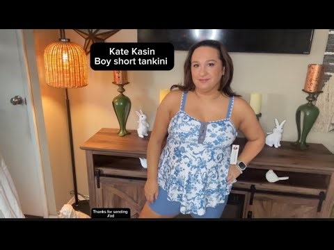 Kate Kasin Tankini Swimsuits for Women 2026, Two Piece Tummy Control Bathing Suit, Floral Flowy Swim