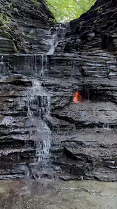 409K views · 10K reactions | Walk With Me: Join me as we follow the light at stunningly beautiful Eternal Flame Falls in Orchard Park, NY. We’re mesmerized by the soothing sound of the trickling water, as well as the natural flame that is fed from gas seeping through the shale here. As fine as a summer walk can be! | John Kucko Digital | Facebook