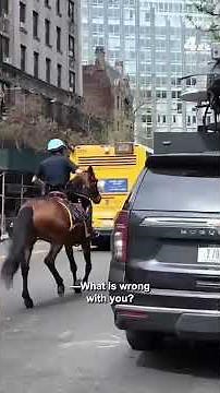 Mounted police chase: Suspected purse thief runs from police horse | NBC New York