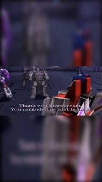 MEGATRON THANKS STARSCREAM FOR SAVING THE FUTURE?!?!
