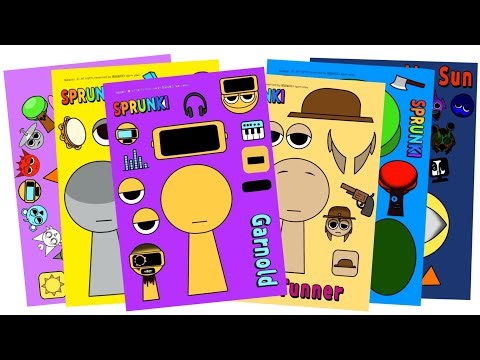 ✨diy sticker✨ 인크레디박스 스프런키 스티커놀이 incredibox SPRUNKI diy Stickers #sticker #diystickers