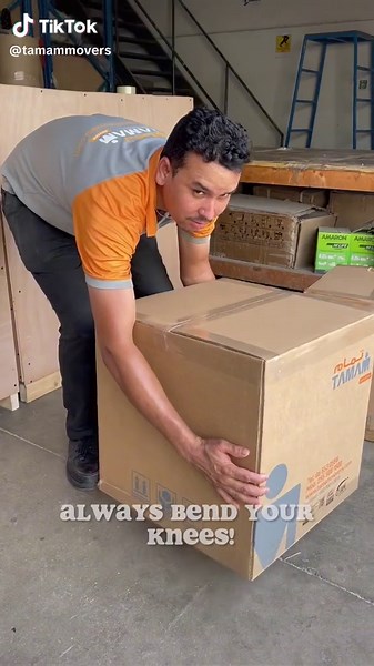 Moving can be a lot of work, but it doesn't have to be! Here is a tip from our professional mover on how to lift heavy boxes safely and avoid injury! Or call us at 971 58 826 9673 to get professional help! . . . . #tamammovers #alliswell #movingday #movingcompany #moving #packing #movers #movingtip #tips #packers #relocation #dubai #uae
