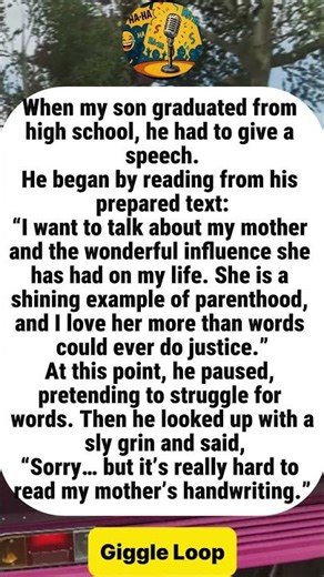 The Graduation Speech Surprise#funny #joke #humor