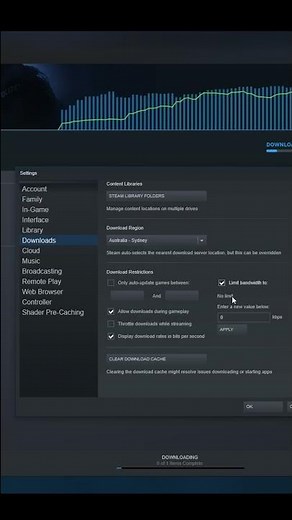 Slow Downloads on Steam? Here's what to do! #shorts