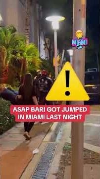 Asap Bari gets jumped during Miami Art Basel he held his own or nah?
