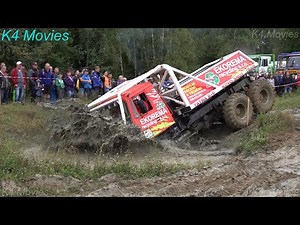6X6 Off road Truck trial, heavy truck vehicles in action @ Jihlava 2020
