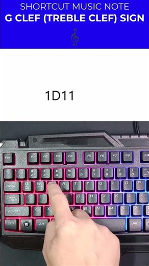Word Shortcut: How to Type G Clef (𝄞) Music Symbol in Microsoft Word | Shorts