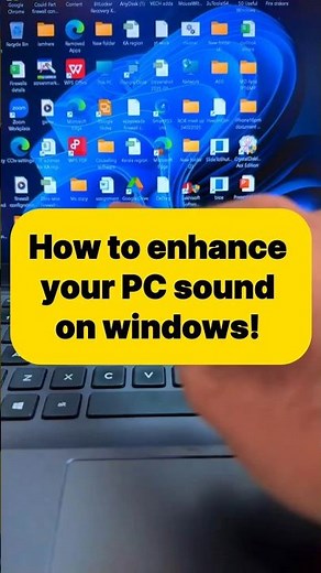 How to enhance your PC sound on windows! #window11 #techtips #pctipsandtricks #techhacks