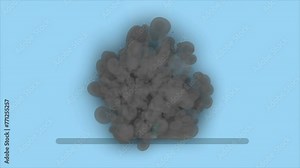 chemical lab accident. Flask with liquid substance explode