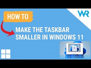 How to make the taskbar smaller in Windows 11