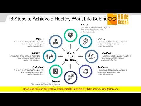 8 Steps To Achieve A Healthy Work Life Balance Ppt Powerpoint Presentation Infographic Template