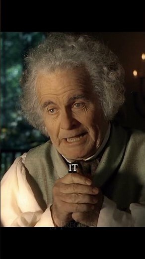 Bilbo wanted to hold the ring one last time. | The Lord of the Rings