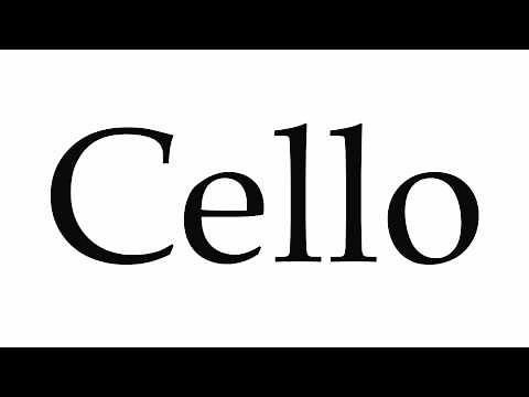 How to Pronounce Cello