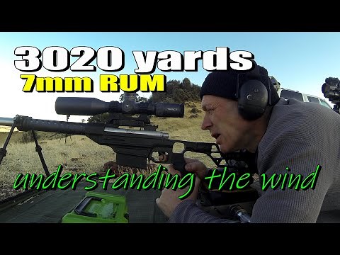 7mm Remington Ultra Mag at 3020 yards