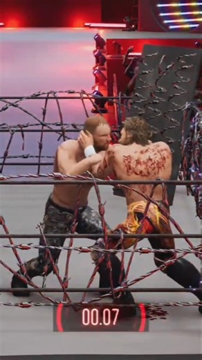 🤯 BARBED WIRE DEATH MATCH #aewdynamite #aew #aewshorts