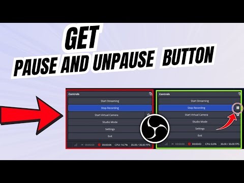 How to Pause and Unpause recordings in OBS STUDIO