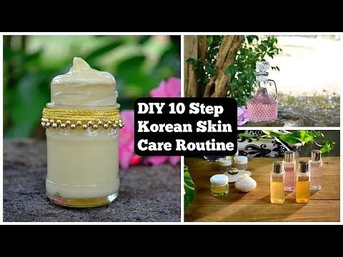 DIY 10 STEP KOREAN SKIN CARE ROUTINE FOR GLASS SKIN !!!