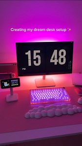 378K views · 10K reactions | Creating my dream desk setup  What else should I add? Everything is  in my b!o in my amazn favorites under desk setup ✨️ #desksetup #desktour #deskaesthetic #pinkaesthetic #pinksetup #homeoffice #homeofficedecor #deskmakeover #officetour #deskdecor #homeofficeideas #deskaccessories #amazon #amazonmusthaves #amazonfinds #homeofficesetup #studydesk #deskgram | HappyDownloads | Facebook