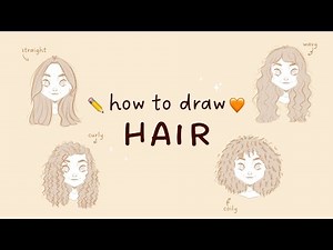 💇‍♀️ how to draw & stylize hair | easy step-by-step tutorial ✏️