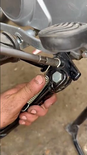 easy way to install springs on a motorcycle jack