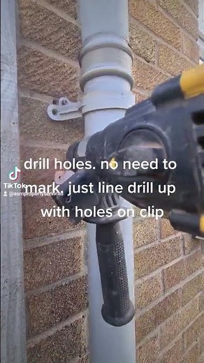 How to fit drain pipe clips .. top trade tip