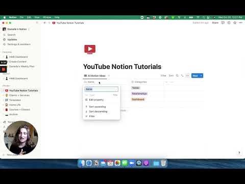 Notion Tutorial: How to make a new table view and use database properties in Notion