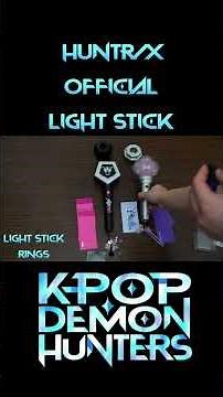 OFFICIAL LIGHT STICKS! #kpopdemonhunters #kpop #lightstick #unboxing #huntrix #kdh #forthefans