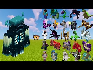 Warden VS All Minecraft Bosses – Who Is The Strongest?!