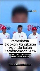 Pemerintah Siapkan Rangkaian Agenda Bulan Kemerdekaan 2026