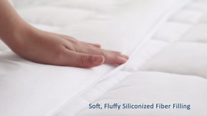 Moonsea Down Alternative Comforter Duvet Insert Queen Size White, Queen Size Blanket Duvet Insert with Corner Tab, Lightweight, All Season, Plush Siliconized Fiber Fluffy Filling - Box Stitched