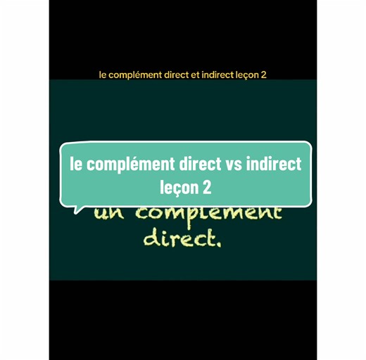 Leçons sur les Compléments Directs et Indirects en Français