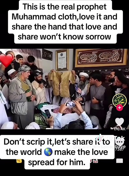 Real Prophet Muhammad Cloth and Belongings