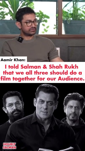 Three KHANS In One Film. #SalmanKhan #SRK #AamirKhan
