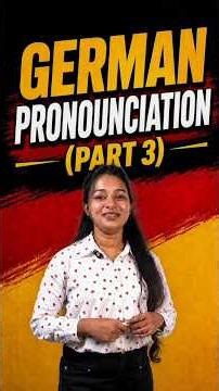 German Language Course in Chennai | German Pronunciation (Part 3) | CH & H Sounds