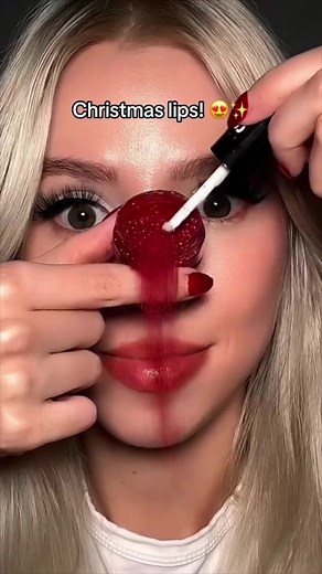 DIY Christmas lipgloss 💄💋 @Kate 💫 #lipgloss