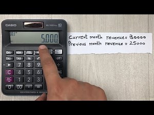 How to Find Out Month on Month Growth Percentage on Simple Calculator