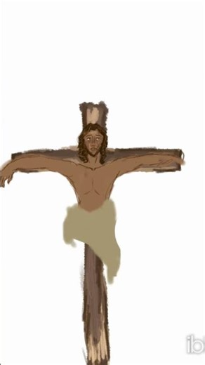 Speed lapse drawing of Jesus on the cross. #godblessyou #jesuslovesyou #fyp #gospel #art #digitalart