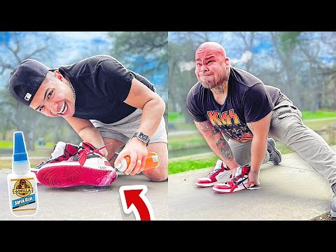 Leaving Off White Jordans Glued To Floor In Public!