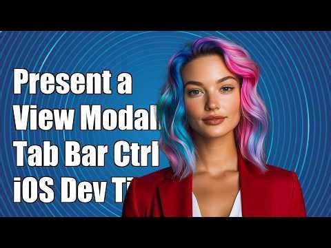 Present a View modally from a tab bar controller