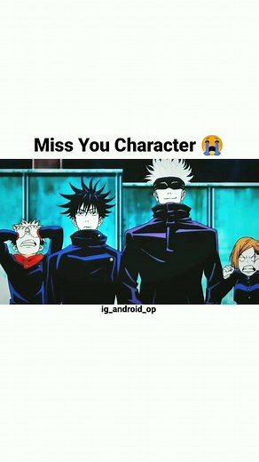 ANDROID OP on Instagram: "Miss you character 😢..... . . . #jujutsukaisenanime #jujutsukaisenseason2 #gojosatoru #gojo #geto #nobara #nanami #yujiitadori #yuji #animeedits #sadanime #animereels #animereels #rip"