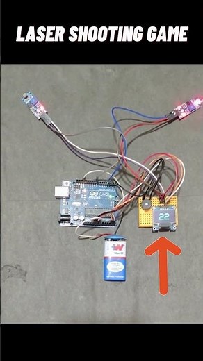 LASER SHOOTING GAME - USING ARDUINO