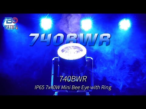 Beyond Lighting 740BWR 7x40W Mini Bee Eye with Ring #beyondlighting #movingheadlight #washlight
