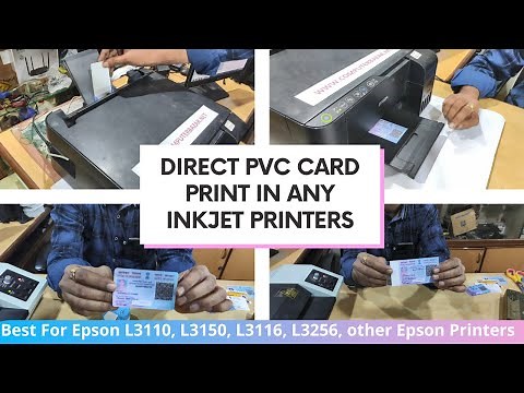 PVC card Print in Epson L3110, L3150, L3250, L3210, L3216 and it's Series | PVC Softcard Plus+